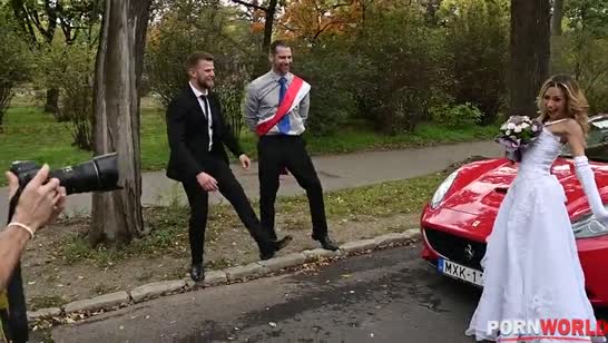 Даже на свадьбе она умудрилась влипнуть в групповуху